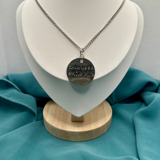 Talk Less Pendant Necklace