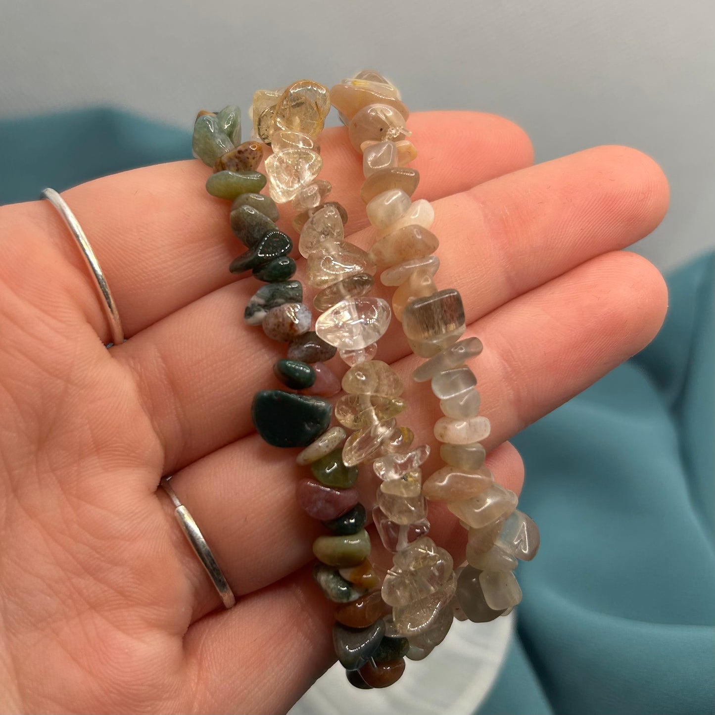 Crystal Chip Bracelet Bundles