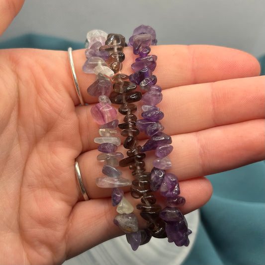 Crystal Chip Bracelet Bundles